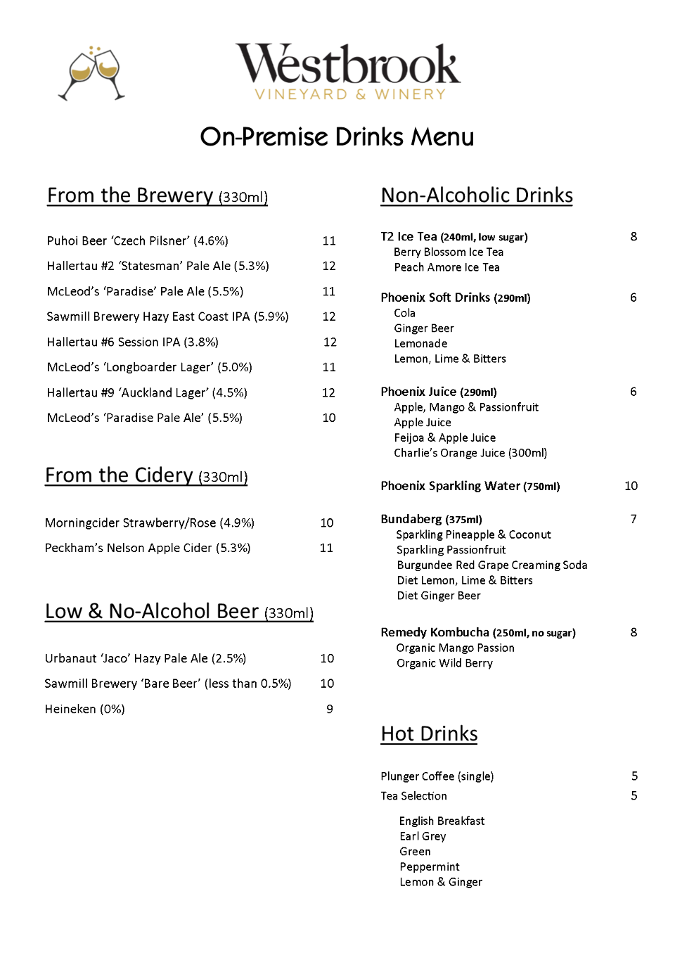 1. Westbrook On-Premise Drinks List Summer 2026_Beer_Soda etc.png